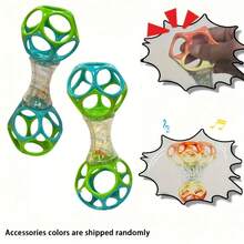 Best Newborn Gift: Soft Grip Ball Rattle - Sensory Development Toy, Enhances Hand Grasping Ability - Multicolor - View 5