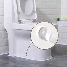 1pc/2pcs 1.5Inch White Floor Seal Sticker/Sealing Strip/ Waterproof Seal Tape Mold-Proof Tape Beautiful Seam Sealing Tape Waterproof Kitchen Joint Sealing Tape Bathroom Toilet Crack Seal Strip Wall Corner Line Sticker Waterproof Self-Adhesive Sealing Tape For Kitchen And Bathroom, Easy To Use - trắng - Xem 9