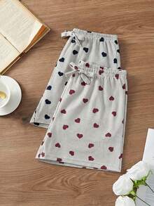 Women Allover Printed Relaxed Cottonline 2pcs Multi Pack Regular Sleep Bottom - Multicolor - View 4