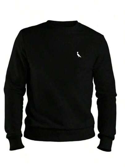 Blusa Moletom Masculina Gola Redonda Suéter Lançamento Conforto e Design Moderno