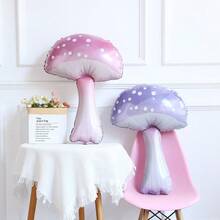 117pcs Fairy Tale Balloon Arch Decoration Set, Pink, Purple, Light Green Latex Balloons With Butterfly & Mushroom Foil Balloons, Suitable For Butterfly Theme Girl's Wonderland, Baby Shower, Birthday, Spring Garden Tea Party Decor - Pink Green - View 5