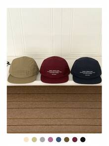 1pc Soft Crown Hip Hop Street Flat Brim Hat, Women's Spring/Summer Small Letter Fashion Versatile 5-Panel Cap, Adjustable Large Head Circumference, Simple Short Brim Hat, Outdoor Skateboard Street Dance Snapback Cap, Skater Hippie Chicks Style - Multicolor - View 6