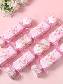 6 hộp quà hình bướm và hoa màu hồng, hộp đựng kẹo quà tặng tiệc hình bướm, hộp quà sinh nhật hình bướm màu hồng, trang trí tiệc mừng em bé, trang trí tiệc tiết lộ giới tính, hộp quà cưới, trang trí tiệc mùa xuân hình bướm màu hồng, trang trí bàn làm việc, đồ dùng tiệc sinh nhật hình bướm, hộp quà trang trí sinh nhật màu hồng. - bướm hồng - Xem 8