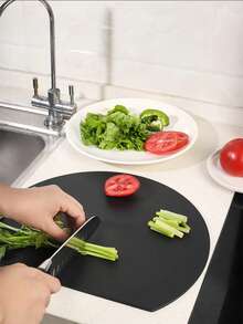 TPU Anti-Mold Cutting Board, Semicircular Dual-Sided Kitchen Antibacterial Fruit & Vegetable Chopping Board, Anti-Mold, Antibacterial - Multicolor - View 11