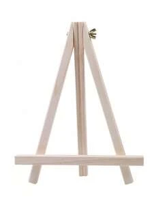 Tabletop Mini Easel Wooden Sketch Folding Easel, Oil Painting Frame Display Multi-Function Portable Painting Board, Paint Brush Cleaner, Palette, Palette Cup, Plum Blossom Palette, Acrylic Watercolor Gouache Palette, Paper Eraser Brush Art Supplies Student Full Set - One Size - View 1