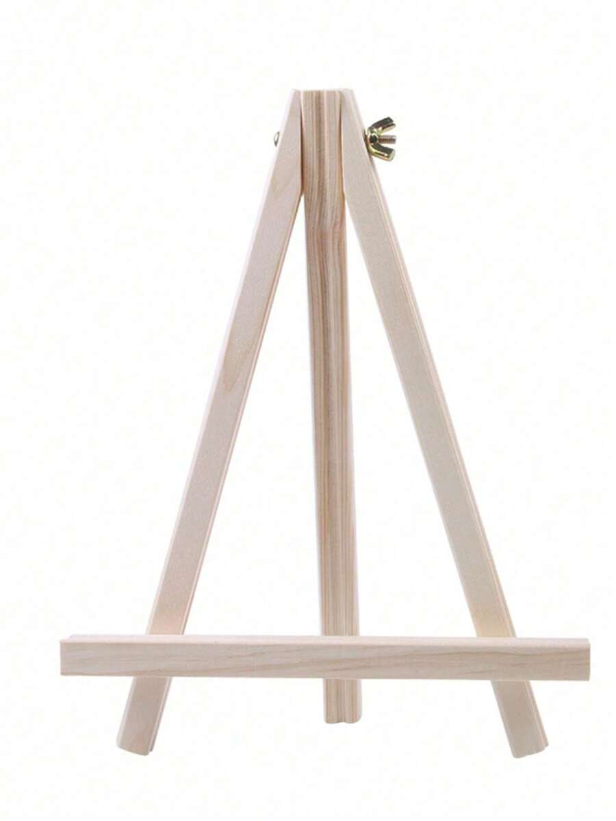 Tabletop Mini Easel Wooden Sketch Folding Easel, Oil Painting Frame Display Multi-Function Portable Painting Board, Paint Brush Cleaner, Palette, Palette Cup, Plum Blossom Palette, Acrylic Watercolor Gouache Palette, Paper Eraser Brush Art Supplies Student Full Set - One Size - View 1