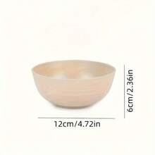 4个/套 粉白相间饭碗 - 防碎塑料材质，适合用餐、户外、餐厅使用 - 易于清洁，无需组装 - 彩色 - 查看 2