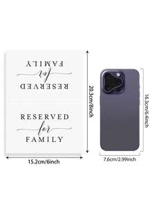 10/20/30pcs 6"X8" Coated Paper Placecards, Suitable For Home, Wedding, Anniversary, Birthday Party, Graduation Ceremony And Other Occasions, Minimalist Modern Design - White - View 3