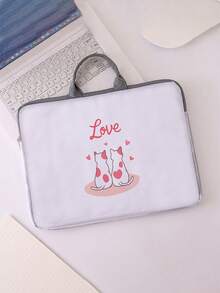 情人节趣味图案印花笔记本电脑包，电脑布套配件，柔软笔记本电脑包，柔软笔记本电脑保护套，笔记本电脑保护套，平板电脑皮包，笔记本电脑拉链保护套，学校、商务和办公礼品的最佳选择，返校季便携式数码收纳包，学习用品，返校季折扣店 - 彩色 - 查看 6