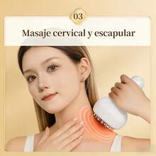 Masajeador de Drenaje Linfático y Herramienta de Masaje Anticelulitis, Ayuda a Reducir Estirés y Celulitis, para Piernas, Brazos y Abdomen, Máquina de Modelado Corporal con Microcorriente, Luz, Calor y Vibración - Blanco - Ver 9