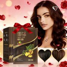 One Box Contains 10 Individually Packaged Sachets. Available In Black, Dark Brown, Chestnut, And Brown. This Is A 3-In-1 Hair Dye Shampoo And Deep Cleansing Shampoo, Suitable For Both Men And Women. - CHESTNUT BROWN - 查看 2