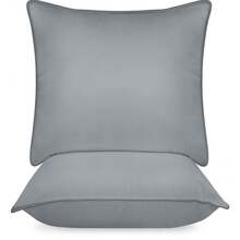 Utopia Bedding KopfKissen (2er Set), 80 x 80 cm Schlafkissen, Atmungsaktiv et Weich Kissen (Weiß)-3430 - 2265x65cm2erPack - Übersicht 1