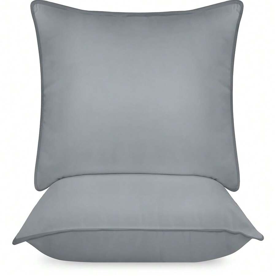 Utopia Bedding KopfKissen (2er Set), 80 x 80 cm Schlafkissen, Atmungsaktiv et Weich Kissen (Weiß)-3430 - 2265x65cm2erPack - Übersicht 1