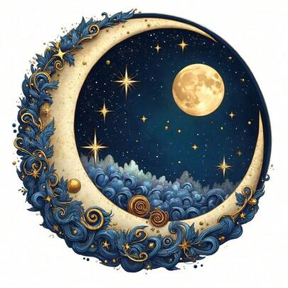 1 pieza/2 piezas/3 piezas Pegatinas de transferencia de calor duraderas y de larga duración con diseño de cielo estrellado y luna, para manualidades en camisetas, sudaderas, vaqueros, sudaderas con capucha, mochilas, chaquetas, bolsos, almohadas