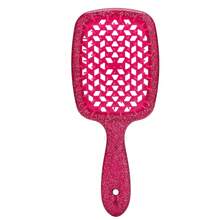 1 Stück Cut Out Mesh Haarbürste, atmungsaktiver flauschiger Haarkamm - Kopfhautmassagebürste, antistatisch, Haaraccessoires - Verschiedenfarbig - Übersicht 9