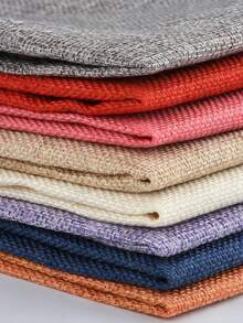 1件阳离子加厚仿麻布，1200D纯色亚麻布，沙发垫面料，粗麻DIY预裁布料 - A - 查看 7