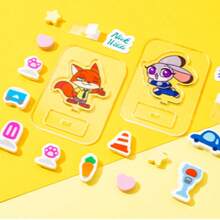 Disney Zootopia Judy Hopps And Nick Wilde Shaped Cute Cartoon Erasers, Mini 3D Erasers In Gift Box, DIY Assembly, Back To School Essential And Gift - Judy - View 8