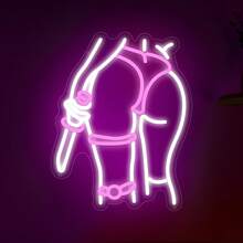 [Ladys]-Led Neon Light Decor Sign,Indoor Room Wall Decoration,Bedroom Livingroom Decorative Sign,Business Signage,Best Gift For Teen Girls Boys,For Man Cave,Club,Party,Birthday Valentine'S Day,Usb Powered,Adjustable Brightness 10 Level Dimmable - FY-TM-250245-03 - 查看 1