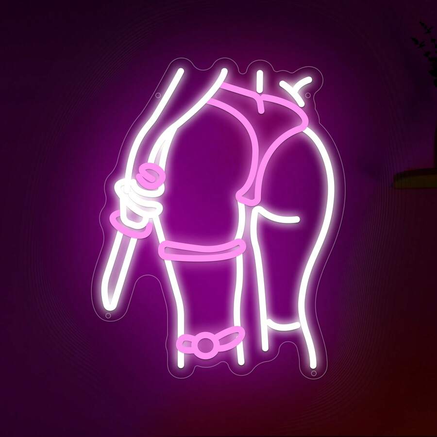[Ladys]-Led Neon Light Decor Sign,Indoor Room Wall Decoration,Bedroom Livingroom Decorative Sign,Business Signage,Best Gift For Teen Girls Boys,For Man Cave,Club,Party,Birthday Valentine'S Day,Usb Powered,Adjustable Brightness 10 Level Dimmable - FY-TM-250245-03 - 查看 1