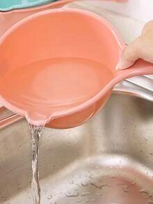 1pc Long Handle Water Scoop For Water Fights, Hair Washing, Rinsing, Bathing, Kitchen Use, Thick Plastic Water Ladle - Multicolor - View 7