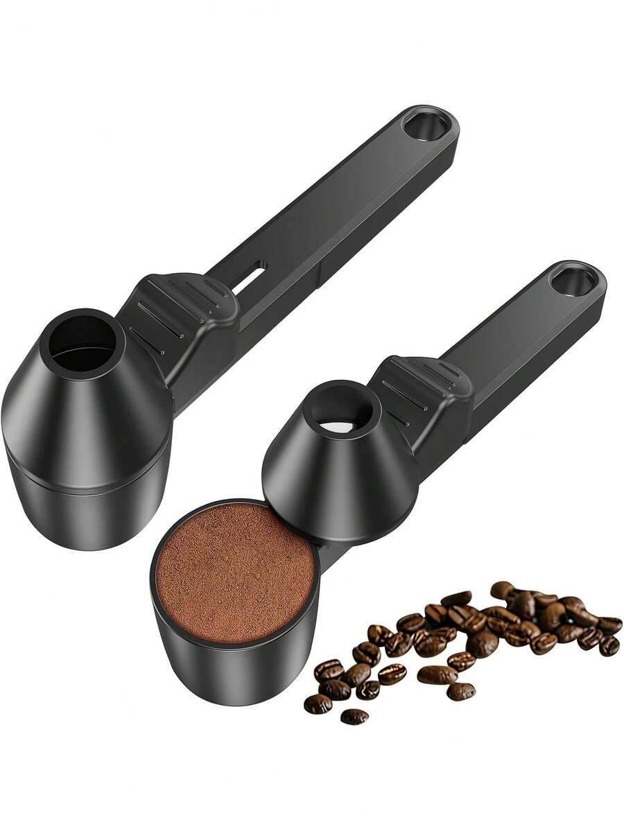 2 Tbsp Reusable Coffee Scoop Compatible With K-Cups, Includes Funnel For Ground Coffee, Protein Powder And Tea - Multicolor - View 1
