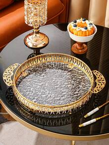 1pc Acrylic Multi-Purpose Serving Tray, Suitable For Kitchen, Dining Room, Living Room, Tea Sets, Glassware, Candies, Cookies, Bread, Weddings, Parties, Gifts, Birthdays, Yard - Multicolor - View 5