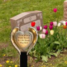 Eternal Commemorative Personalized Acrylic Cemetery Plaque - Salute To Beloved, Long Term Outdoor Preservation, Multiple Styles Of Cemetery Commemorative Stakes To Choose From, Classic Acrylic Outdoor Commemorative Plaque With Strong Durability, Suitable For Easter And Commemorative Days, 2D Flat Printing, Acrylic Decorative Garden Stakes - A - View 3