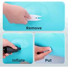 TOY Giraffe Bouncy Horse Hopper For Toddlers, Bouncy Animals Jumping Horse, Inflatable Ride On Bouncer Hopping Toys Gifts For Boys Girls 18 Months 2 3 4 5 6 Years Old - 藍色彈跳長頸鹿 - 查看 7