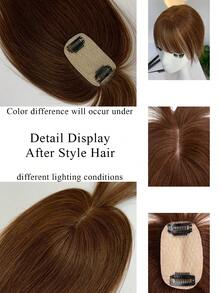 5*9 Hair Topper Women Hair Loss Top Cover White Hair Top Light Women Hair Increase Hair Volume Top Hair Patch Women Light Hair Patch Women Top Hair Patch Women White Hair Patch - Multicolor - View 8