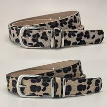 2条豹纹腰带，适合搭配牛仔裤、休闲裤，春夏秋季皆宜。 - 彩色 - 查看 2