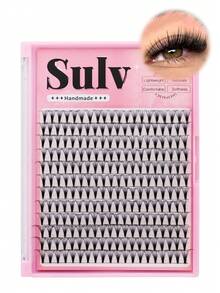 Sulv 240Pcs 12 Rows 20D Premade Fans Eyelash Extension 10mm,11mm,12mm,13mm,14mm,15mm,16mm To Choose Premade Fans Lashes - Black - View 1