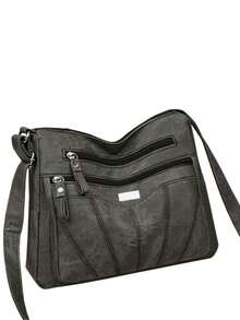 Versatile Multi-Layered Bag - Women's Middle-Aged Model Mother Bag, Large Capacity Crossbody Bag, Shoulder Bag - Multicolor - View 10