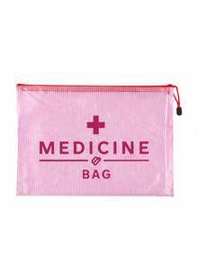 Medical Bag Pattern Mesh Cosmetic Bag, Portable Storage Pouch, Makeup Bag, Skincare Bag, Travel Essentials, Dorm Supplies, Bridal Party Gift, Large Capacity Transparent Nylon Zipper Makeup Bag - Lightweight, Medicine Storage Bag, Bathroom Storage Bag, Jewelry Storage Bag, Lip Gloss And Cosmetics Storage Bag, Perfect Gift And Souvenir For Birthday, Holiday, Party, Wedding (Bridesmaid), Valentine's Day And Ramadan - Multicolor - View 14