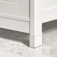 Mueble para Baño Armario Baño Lavabo Mueble Bajo Lavamanos Armario Organizador Pedestal Sink Cabinet Ideal para Almacenamiento y Organización del Baño FRG128-II-W (Desagüe al Suelo) - Desagüe al suelo - Ver 7