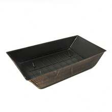 37-Inch Rectangular Metal Outdoor Wood Burning Fireplace - Outdoor Fireplace With Built-In Log Storage And Poker-Brushed Bronze,Log Fire Pit Patio Garden And Backyard - 1 - 查看 5