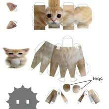 2026 New 20 Animal 3D Origami Model Kit - Student Creative Printable Handmade Paper Art (Cat/Dog/Pig Etc.), Desktop Pet Modeling Set, Cute Handmade Gift - Holiday Gift, Creative Surprise, Perfect Gift - Multicolor - View 8