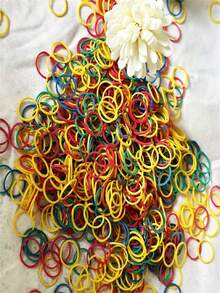 24个/50个/100个装弹力橡皮筋，1.5英寸可拉伸且结实的合成橡胶圈，适用于办公室、学校和家庭使用。 - 套裝 - 查看 4