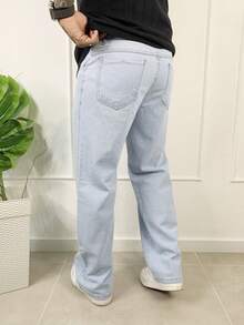 Calça Balao Jeans Masculina Oversize Perna Larga sem Elastano - Bem Clara - Visão 7