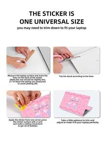 Laptop Skin Sticker Decal, 12" 13" 13.3" 14" 15" 15.4" 15.6 Inch Laptop Universal Reusable Vinyl Skin Stickers Cover Art Decal Notebook PC Personalized Protector - Multicolor - View 7