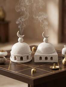 Luxury Resin Mosque Incense Burner, Essential For And Eid, Home Decor, Best Gift For Family And Friends, Accessories, Eid, Eid Distribution, Decor, Decorations - Multicolor - View 8
