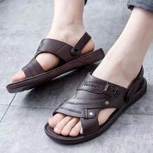 sandalias para hombres - Marrón - Ver 6