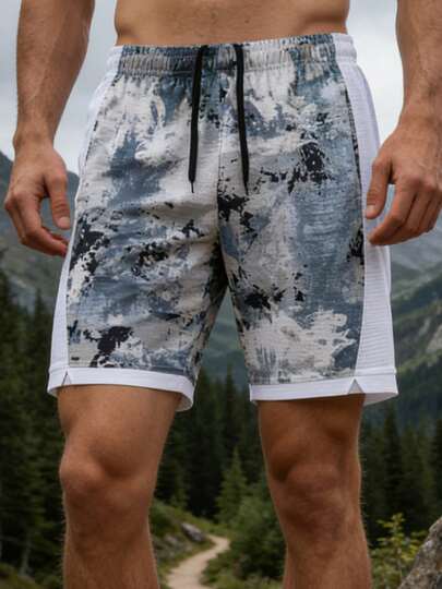 男士户外休闲短裤，适合日常穿着，休闲娱乐皆宜。