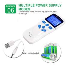 1 Set Dual Channel Digital Massager 8 Modes 15 Intensities Physiotherapy Massage Machine EMS Muscle Stimulator TENS Unit Body Relax Full Body Massage Fatigue Relief With Replacement Electrode Pads - Multicolor - View 11