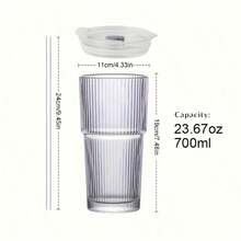 Trinkgläser - 4 Tassen + 4 Deckel + 4 Strohhalme - Übersicht 11