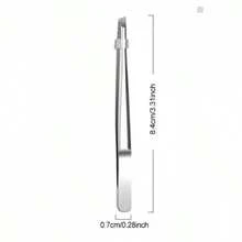 1件装，高品质不锈钢眉夹，脱毛钳，镊子，胡须去除专用斜口眉夹，脱毛夹，胡须夹，面部护理工具 - 拔毛鉗鑷子 - 查看 7