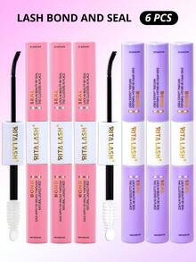 RITALASH Waterproof Eyelash Glue (10 Pcs), 2 In 1 Long-Lasting Lash Bond & Seal Glue, Sweat-Proof Eyelash Extension Lash Glue For Cluster Lashes, Waterproof Clusters Lashes - màu đen - Xem 14