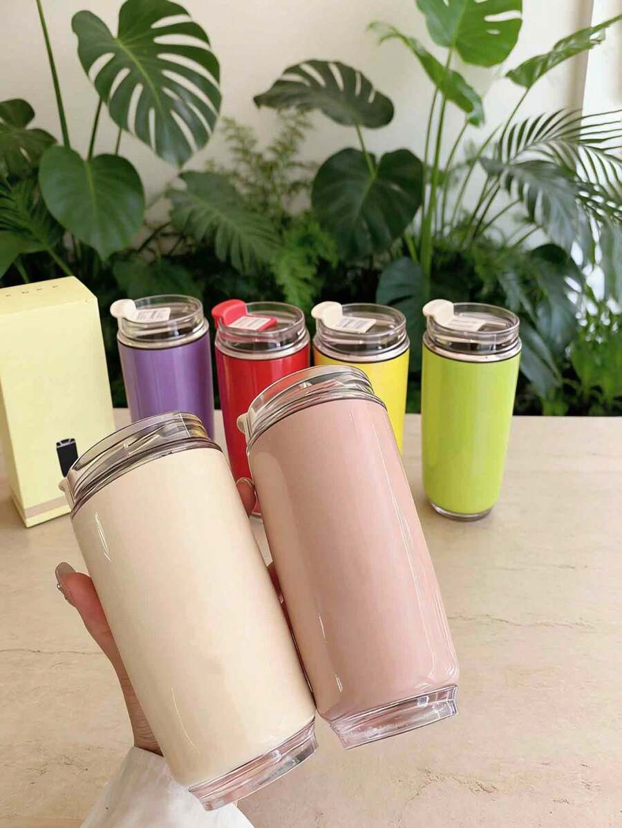 Large Capacity Insulated Tea Infuser Water Bottle, Thick Thermal Tumbler Cup For Home, School, Office, Minimalist Gift - Multicolor - View 1