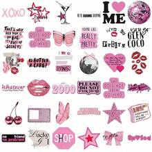 50 piezas Pegatinas retro Y2K, pegatinas artísticas, pegatinas geniales, pegatinas estéticas, pegatinas de graffiti KPOP, pegatinas de vinilo resistentes al agua, adecuadas para botellas de agua, portátiles, teléfonos, monopatines, scrapbooks, diarios, excelentes como regalos, suministros para scrapbooking, pegatinas divertidas, pegatinas para portátiles, pegatinas para Kindle, pegatinas para teléfonos - M - Ver 5