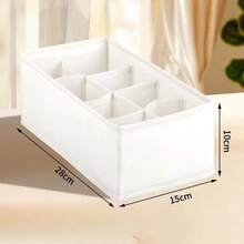 2 piezas Organizador plegable para cajones, Caja de almacenamiento de 24 rejillas para calcetines y ropa interior, Cesta separadora de armario para ahorrar espacio, Organizador de accesorios para dormitorio, Decorativo para vacaciones, habitación, hogar - SNP-0241 - Ver 10