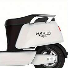 Christian Faith Psalm 91 4 Bible Cross Design Die-Cut Waterproof Vinyl Sticker For Hard Hat Laptop Water Bottle Phone Case Cars - A - View 5